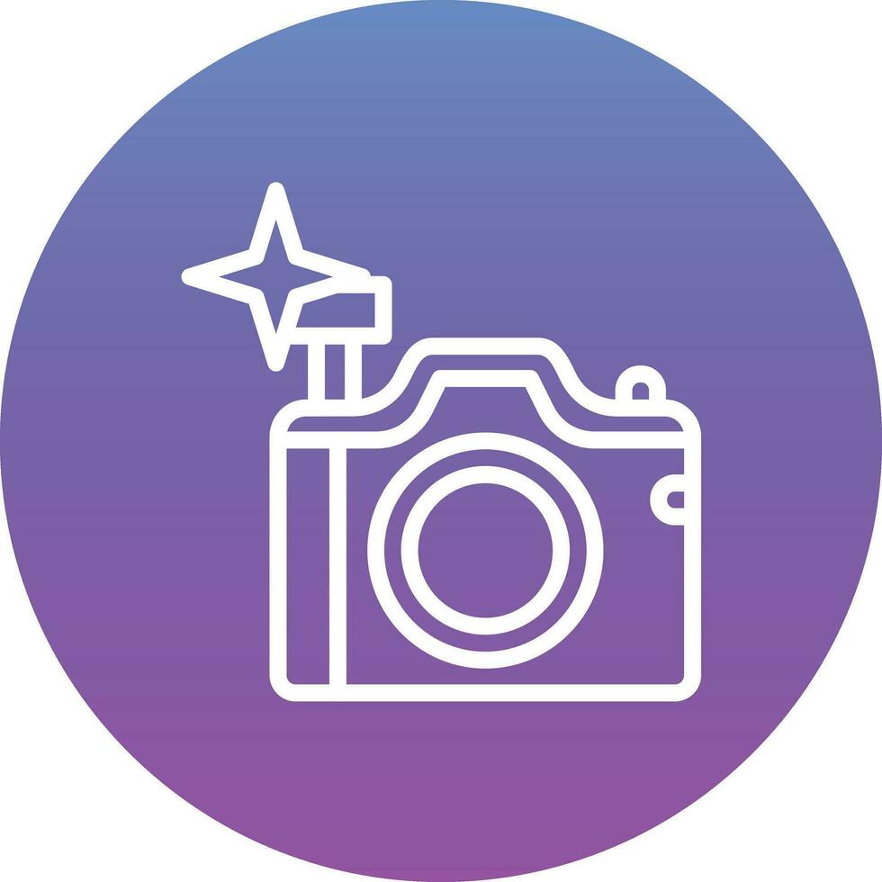 Flash Camera Vector Icon