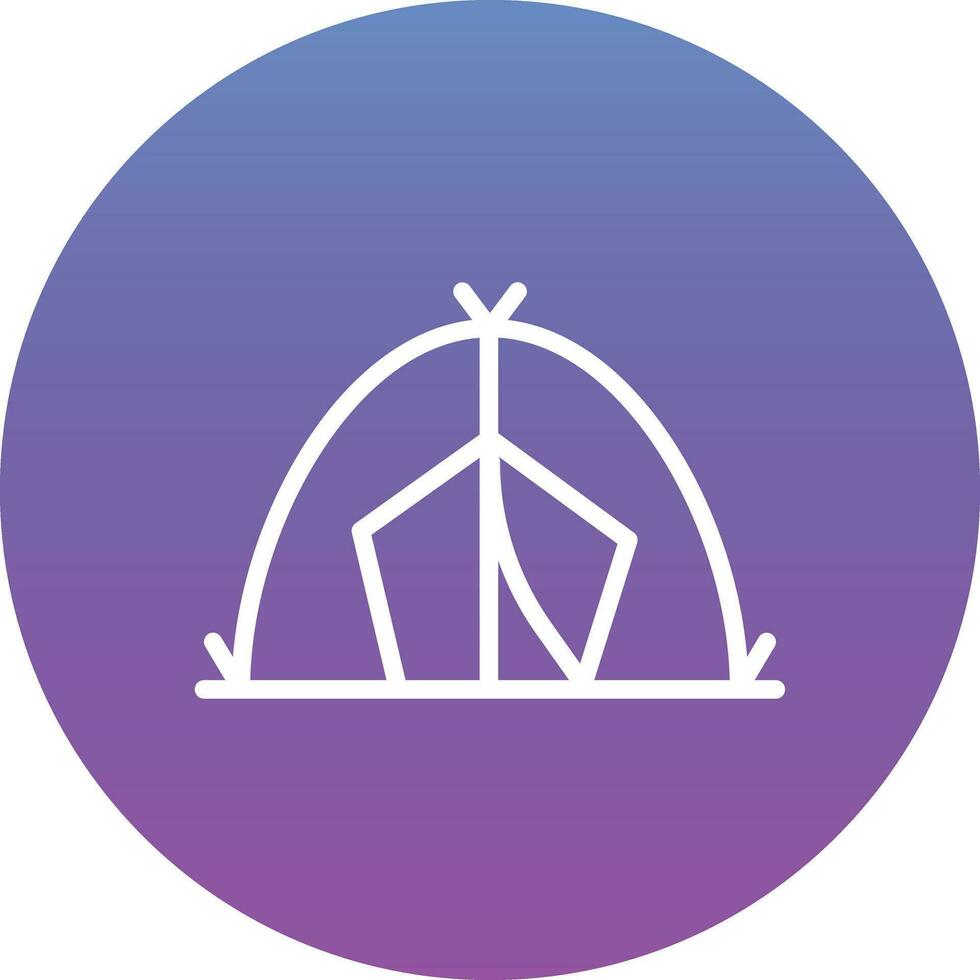 Summer Tent Vector Icon