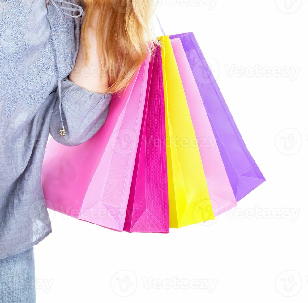 Colorful shopping bags photo