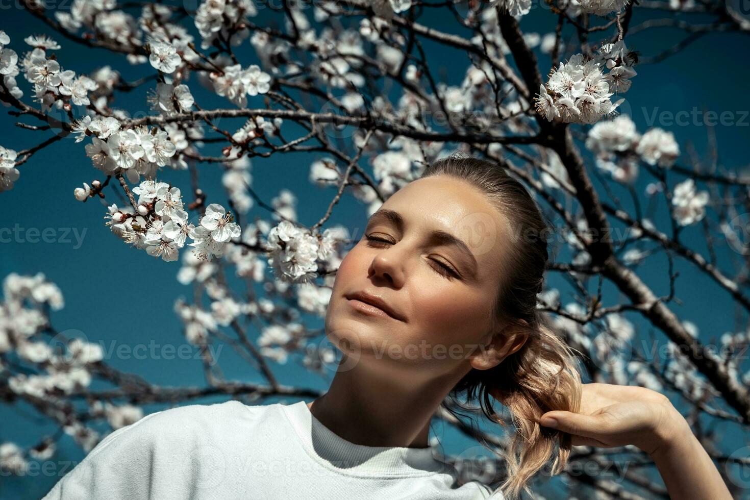 Spring fashion portrait photo