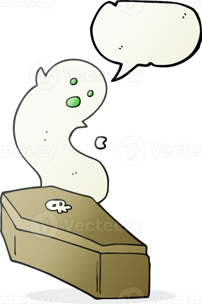 speech bubble cartoon spooky coffin png