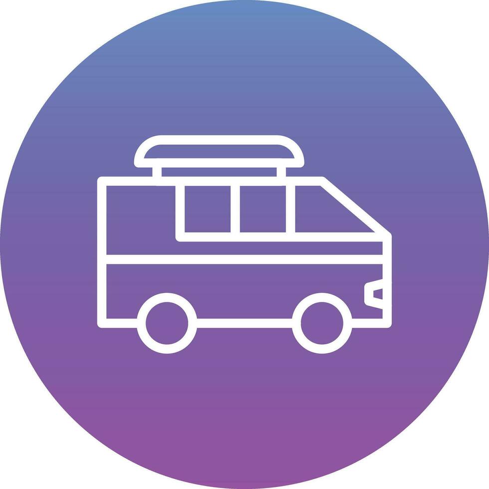 Surf Van Vector Icon