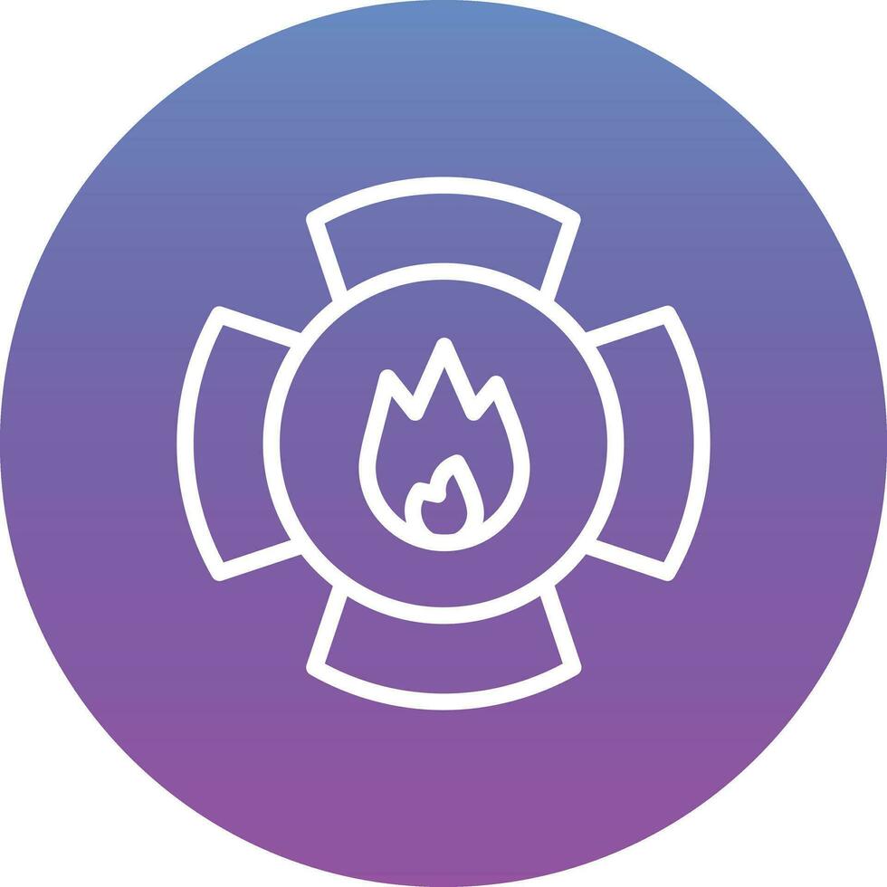 Firefighter Badge Vector Icon