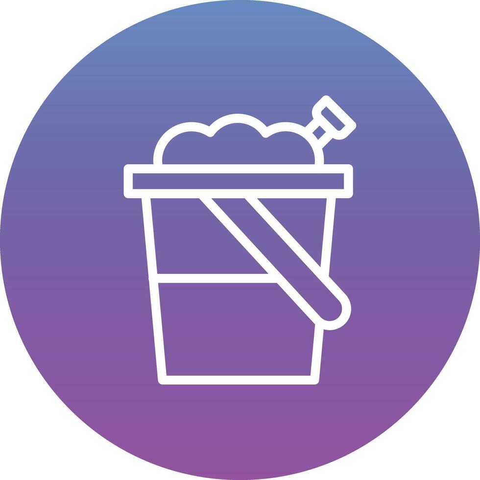 Sand Bucket Vector Icon