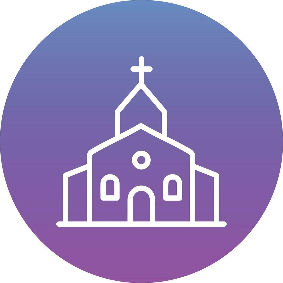 icono de vector de iglesia