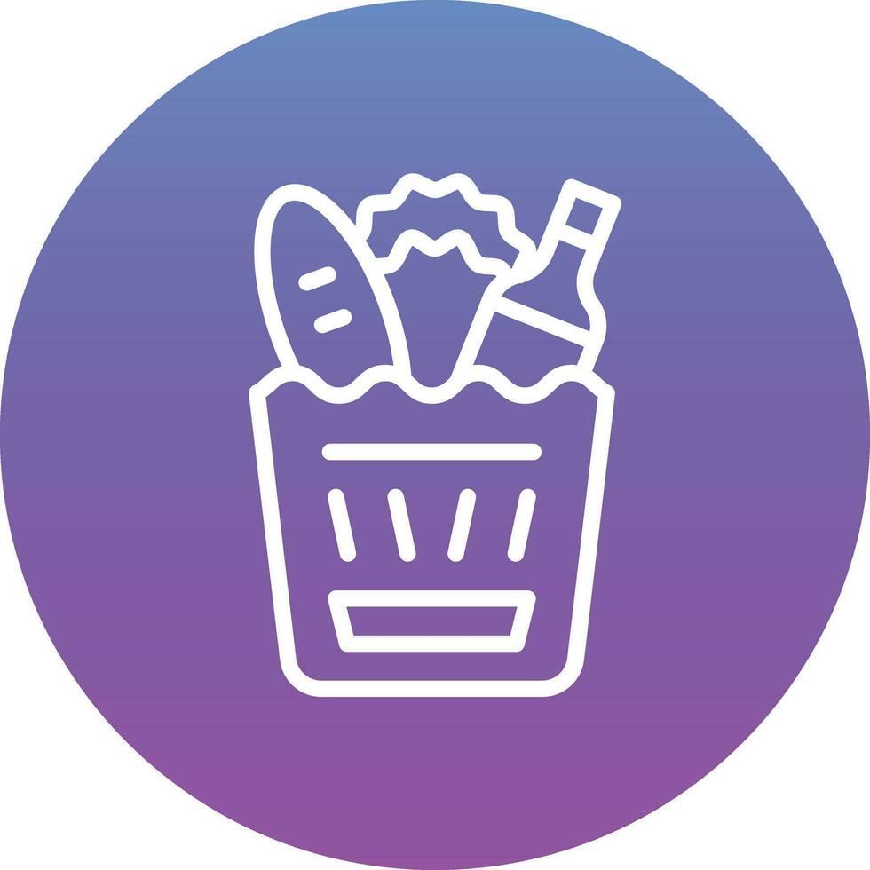 Groceries Vector Icon