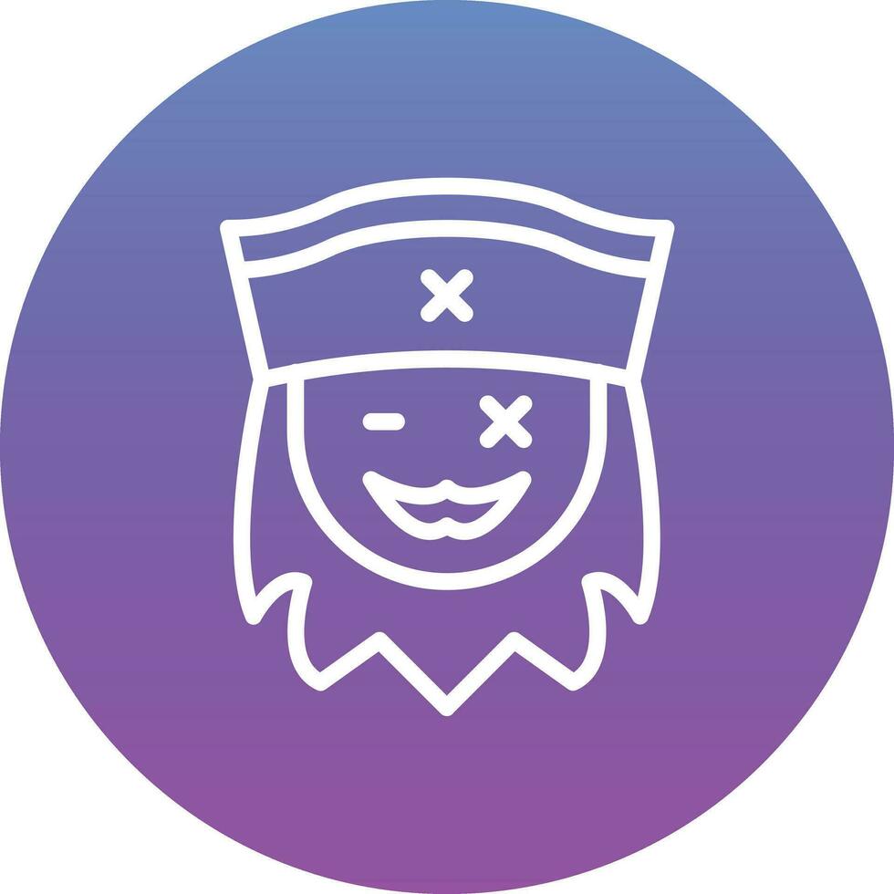 Pirate Beard Vector Icon