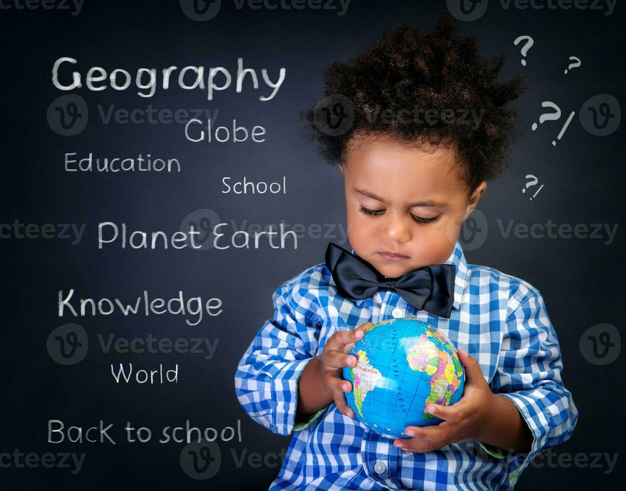 geografía lección en colegio foto