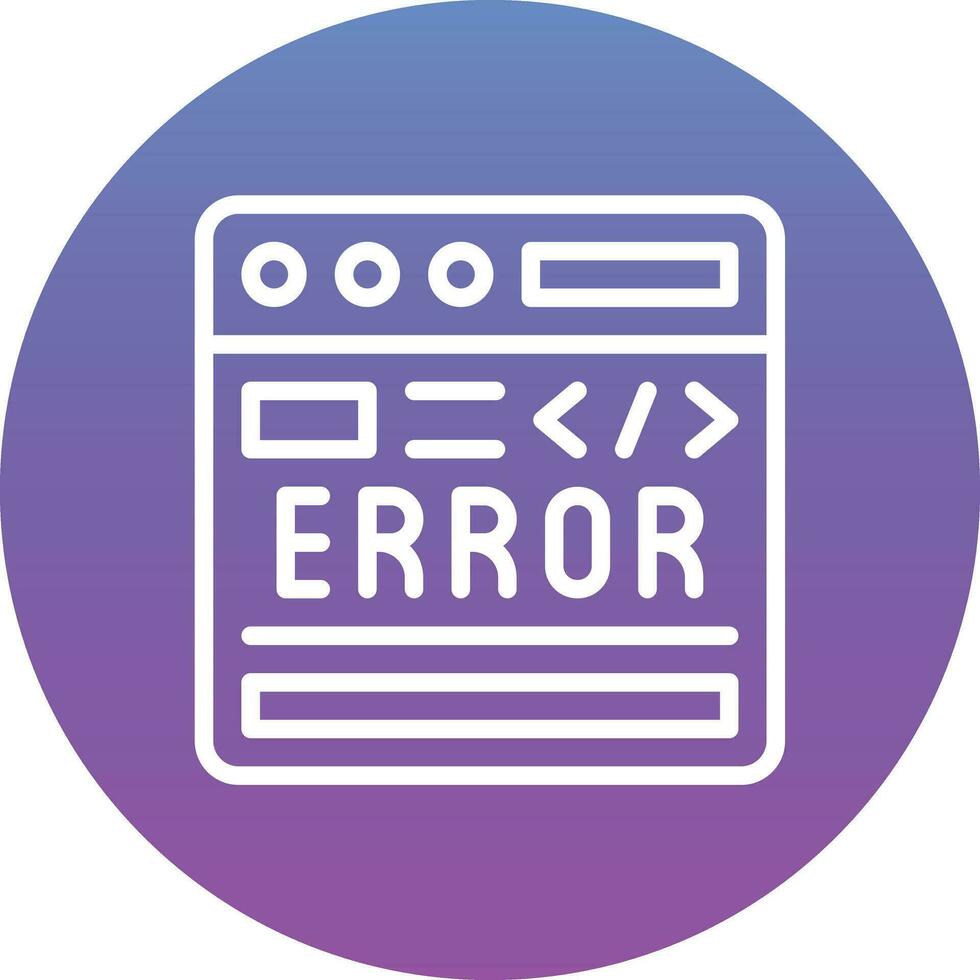 Code Error Vector Icon
