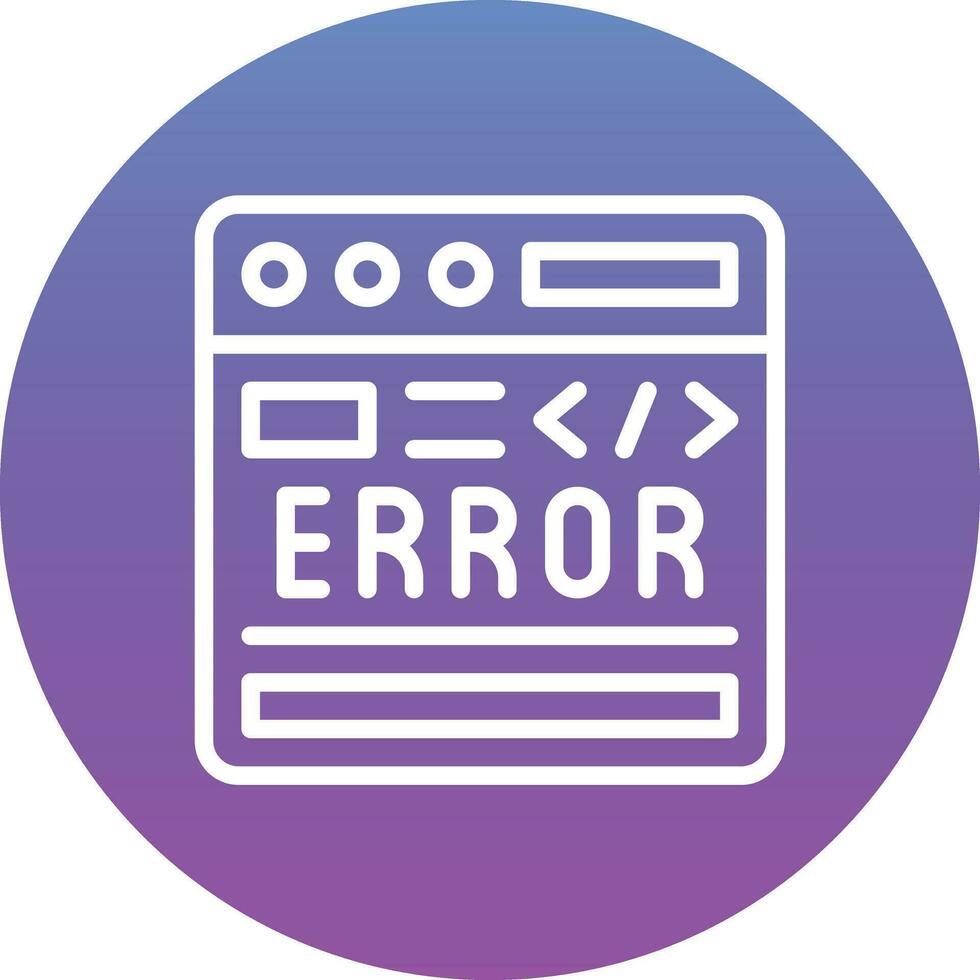 Code Error Vector Icon