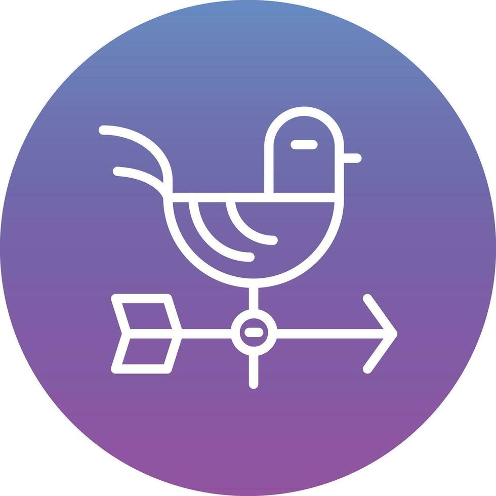 Weather Vane Vector Icon