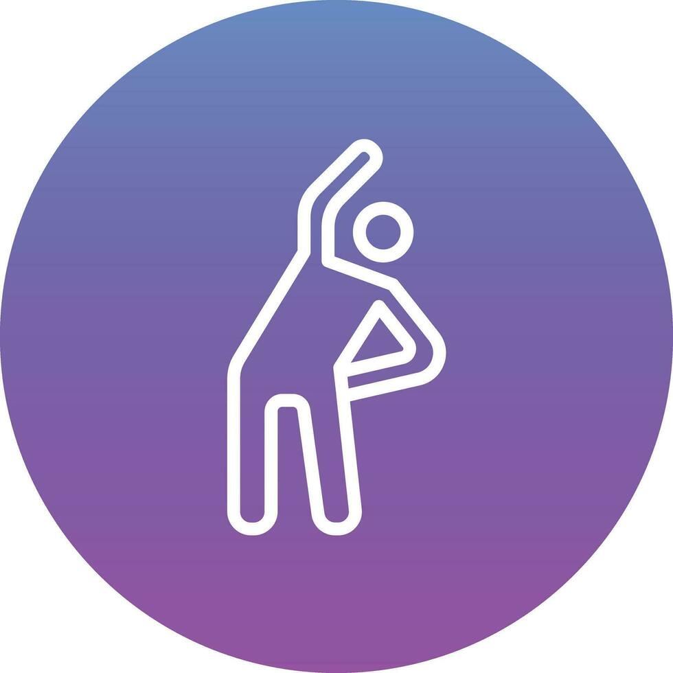 Gym Stretch Vector Icon