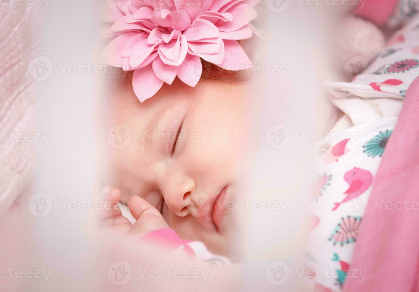 Cute little baby sleep photo