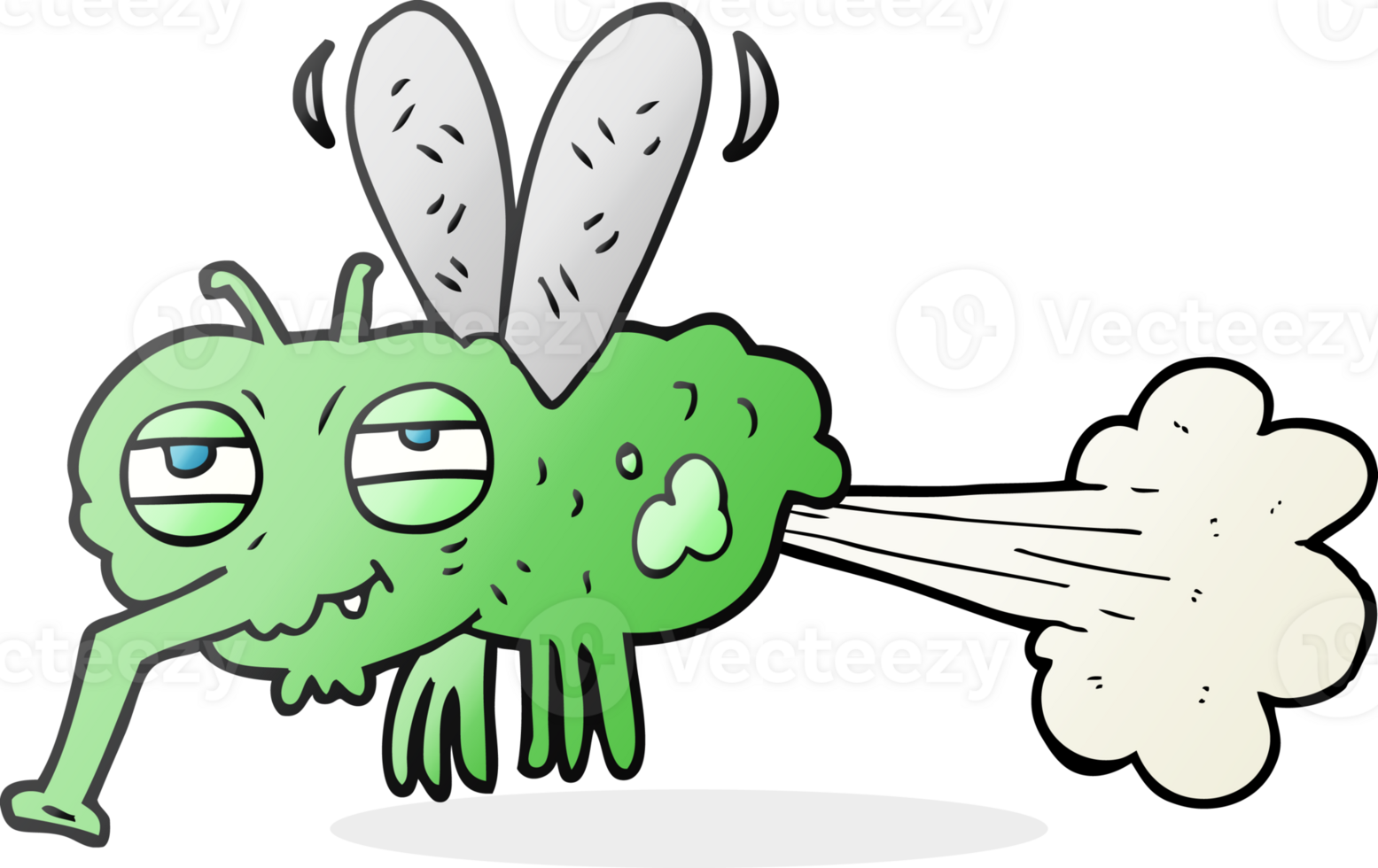 cartoon gross farting fly png