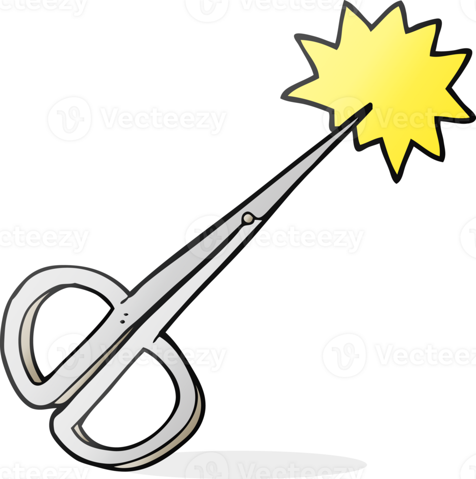 cartoon nail scissors png