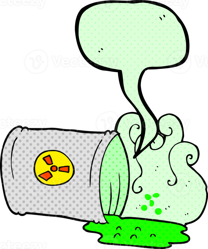 comic book speech bubble cartoon nuclear waste png