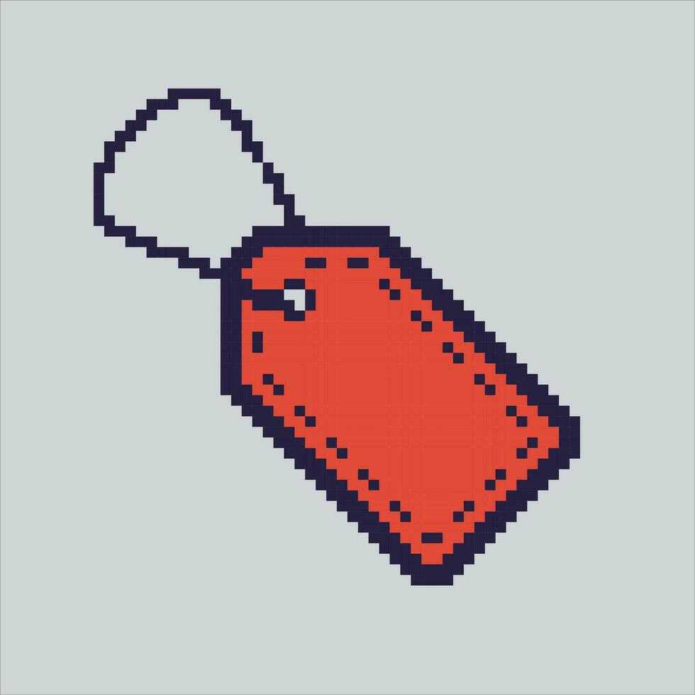 Pixel art illustration Price Tag. Pixelated Price Tag. Price Tag fashion pixelated for the pixel art game and icon for website and video game. old school retro. vector