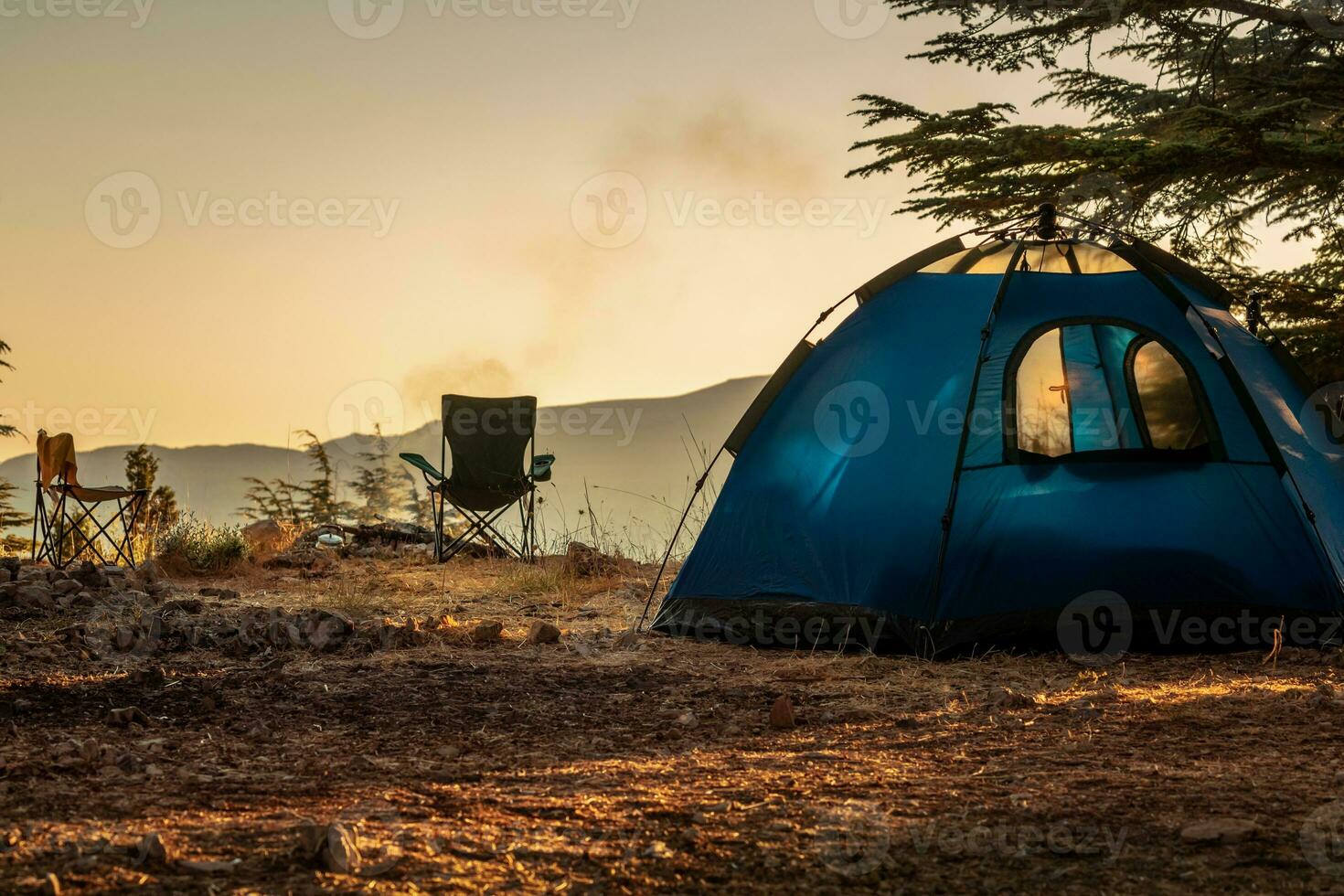 Camping in the Forest photo