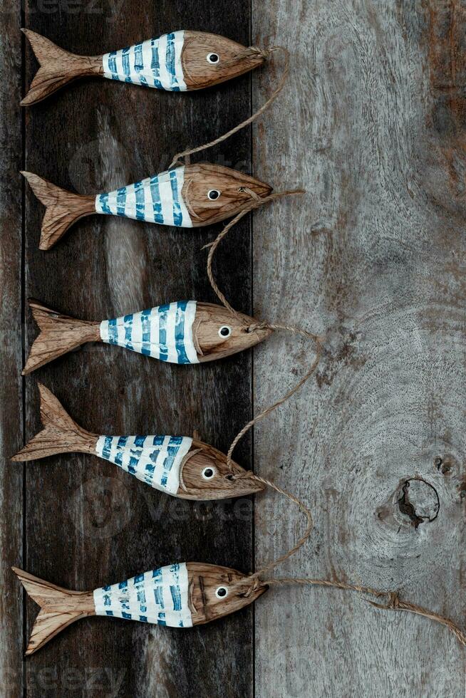 Wooden Fish Background photo