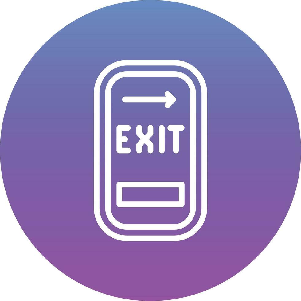 Exit Door Vector Icon