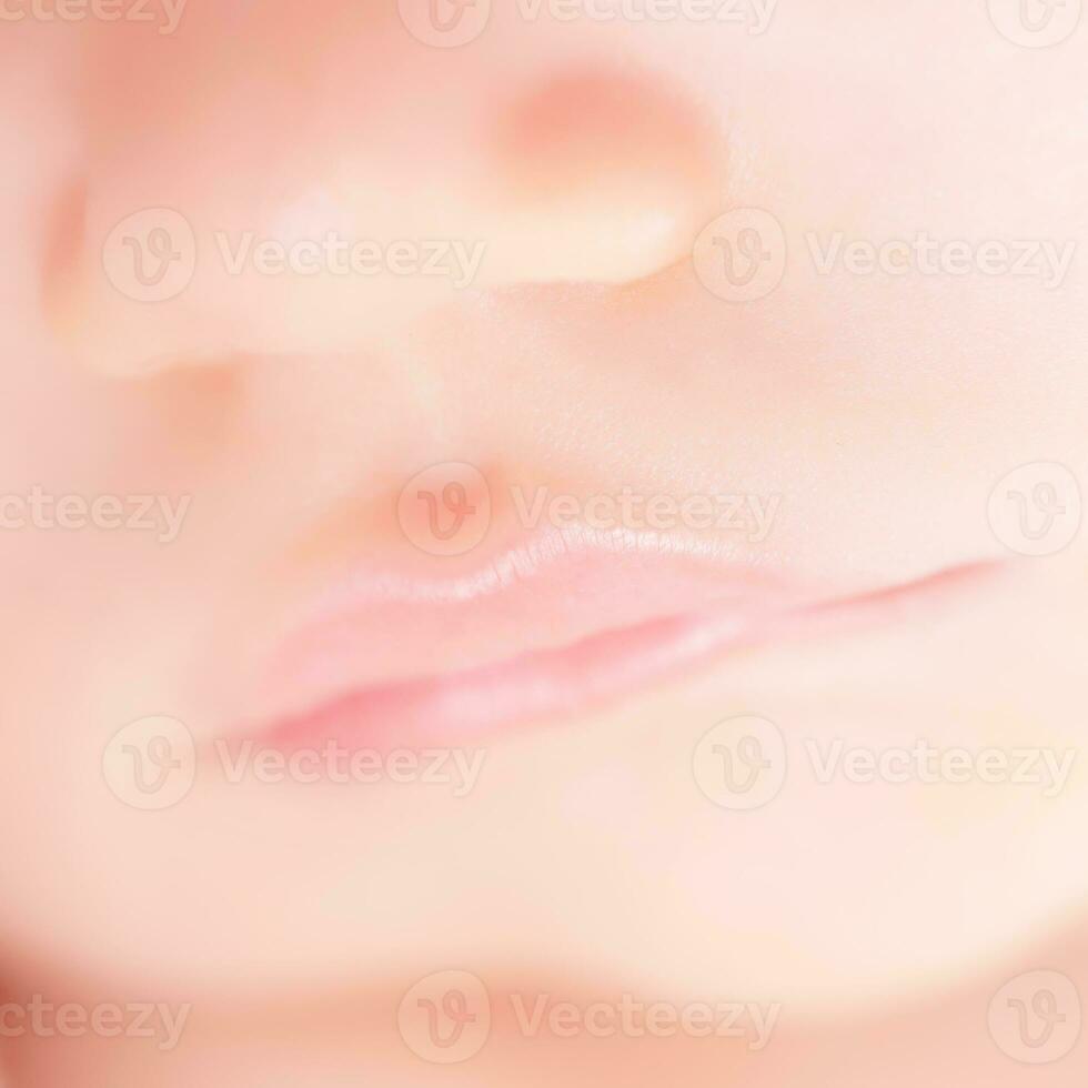 Cute little baby lips photo