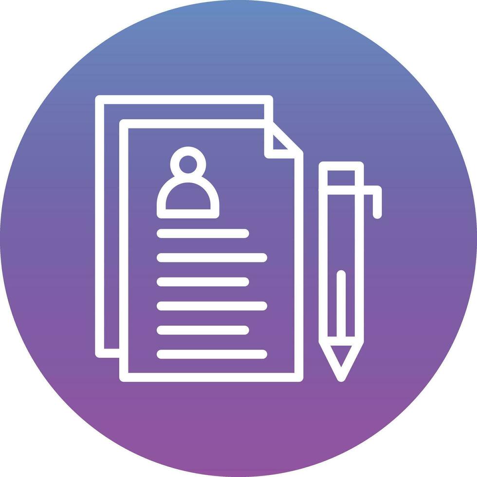 Curriculum Vitae Vector Icon