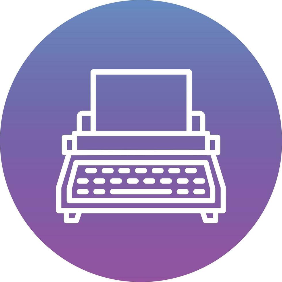 Typewriter Vector Icon