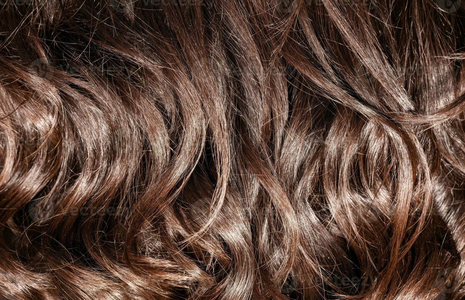 Brown curly hair background photo