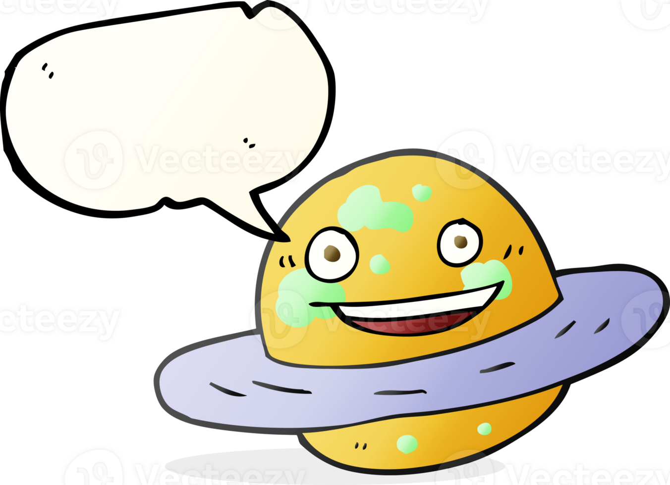 speech bubble cartoon planet png