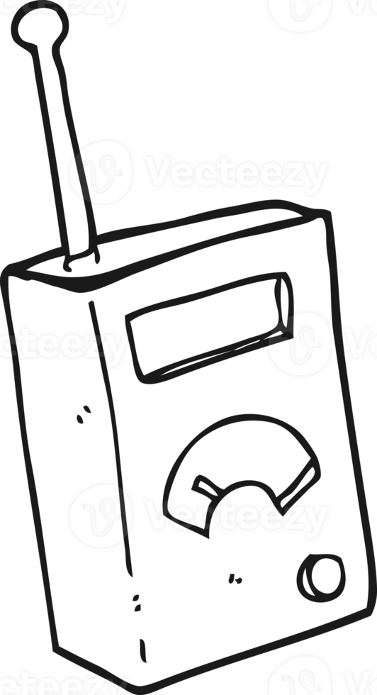black and white cartoon scientific device png