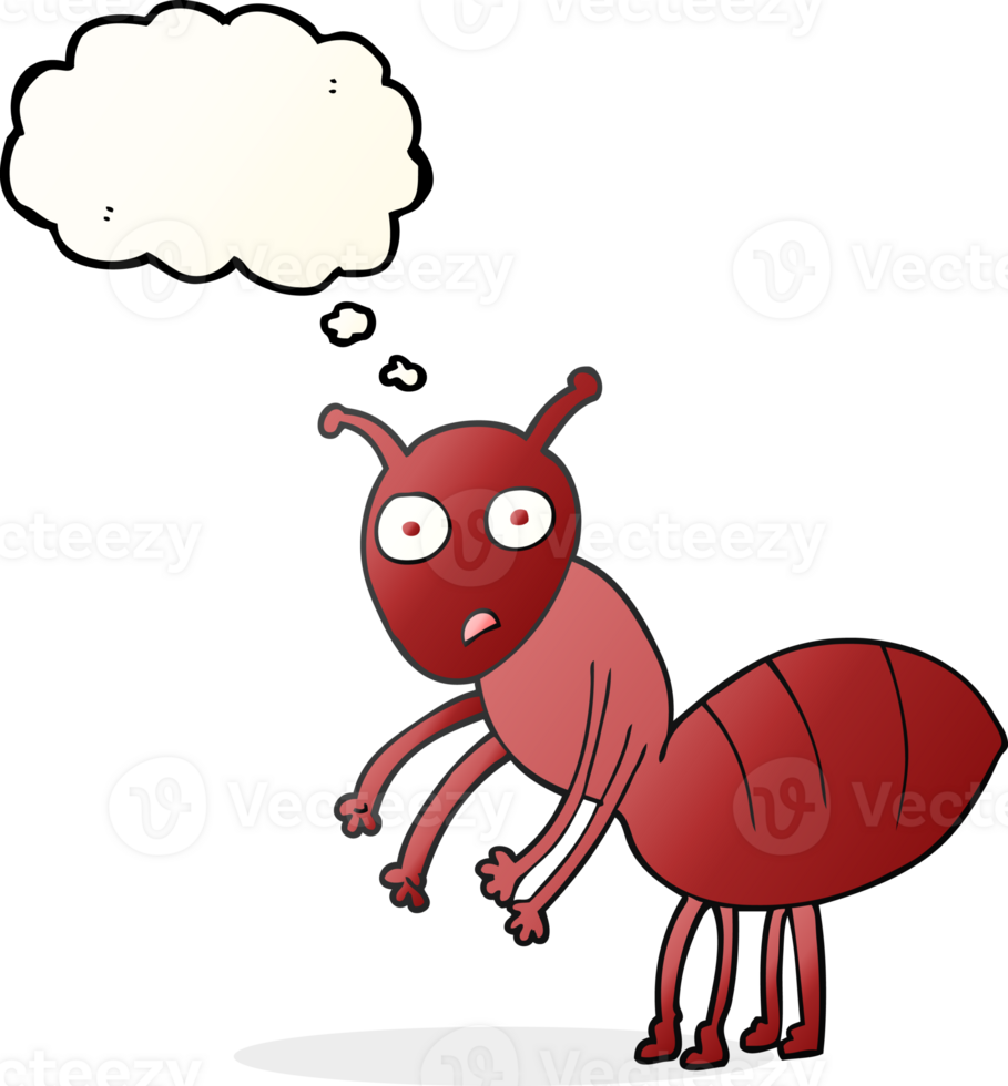 thought bubble cartoon ant png