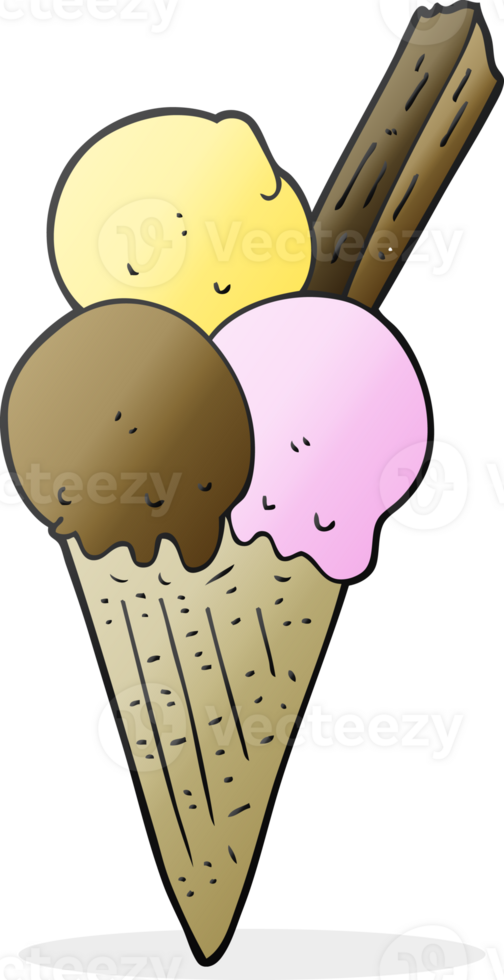 cartoon ice cream cone png