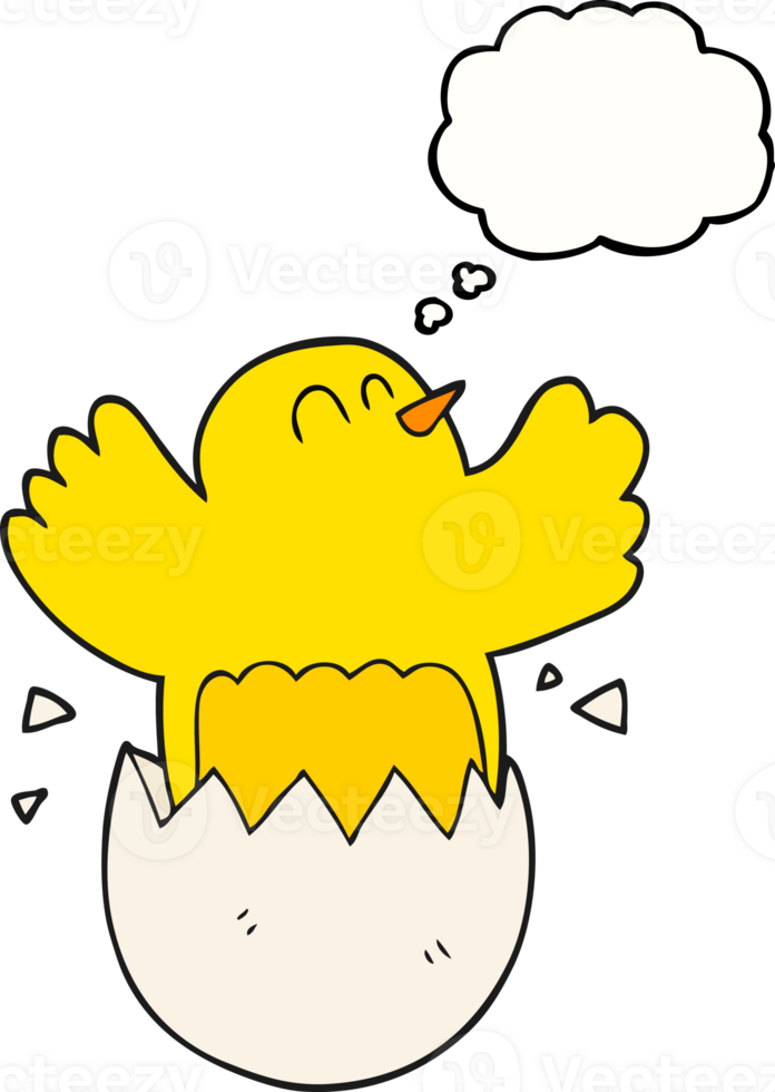 thought bubble cartoon hatching egg png