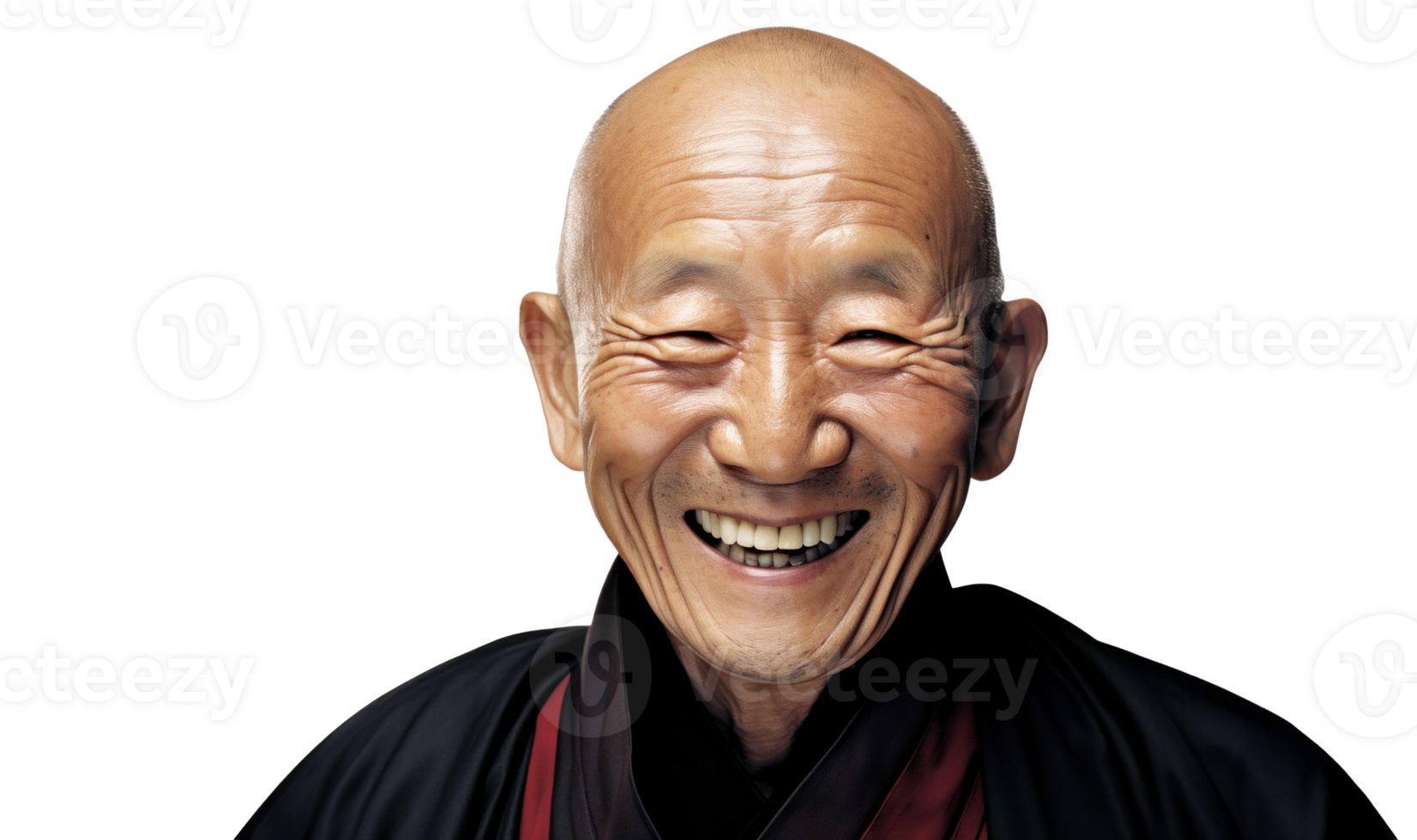 AI generated Joyful Senior Asian Businessman Portrait png