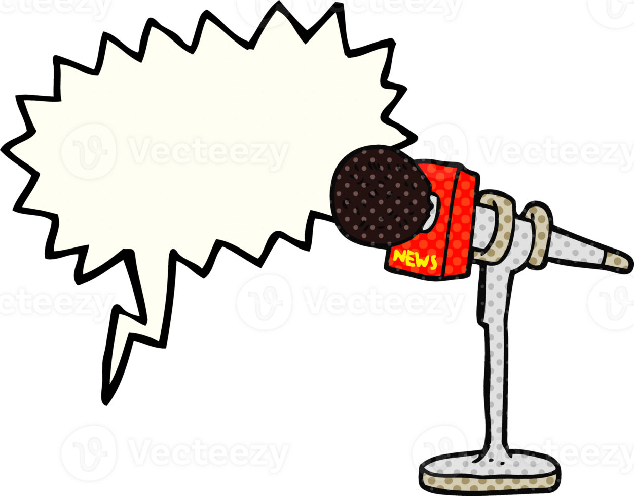 comic book speech bubble cartoon microphone png