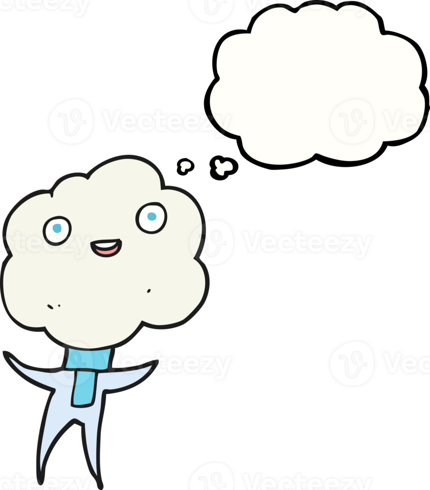 cute cloud head creature png