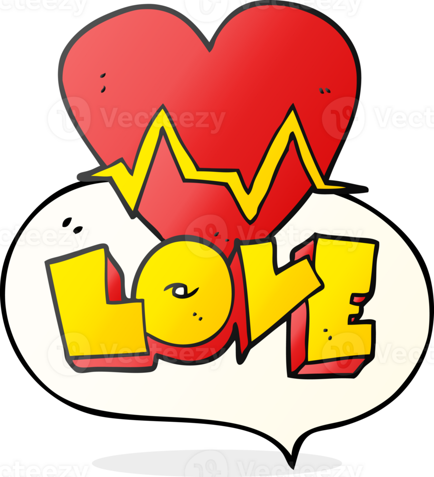 habla burbuja dibujos animados corazón Velocidad legumbres amor símbolo png