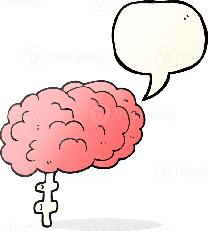 speech bubble cartoon brain png