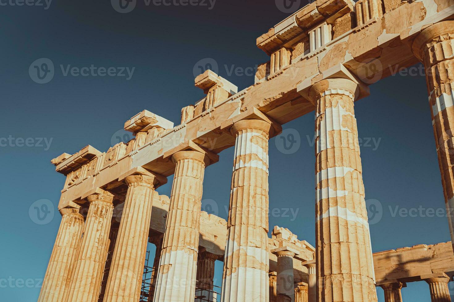 Beautiful Parthenon Ruins in Athens. Greece photo