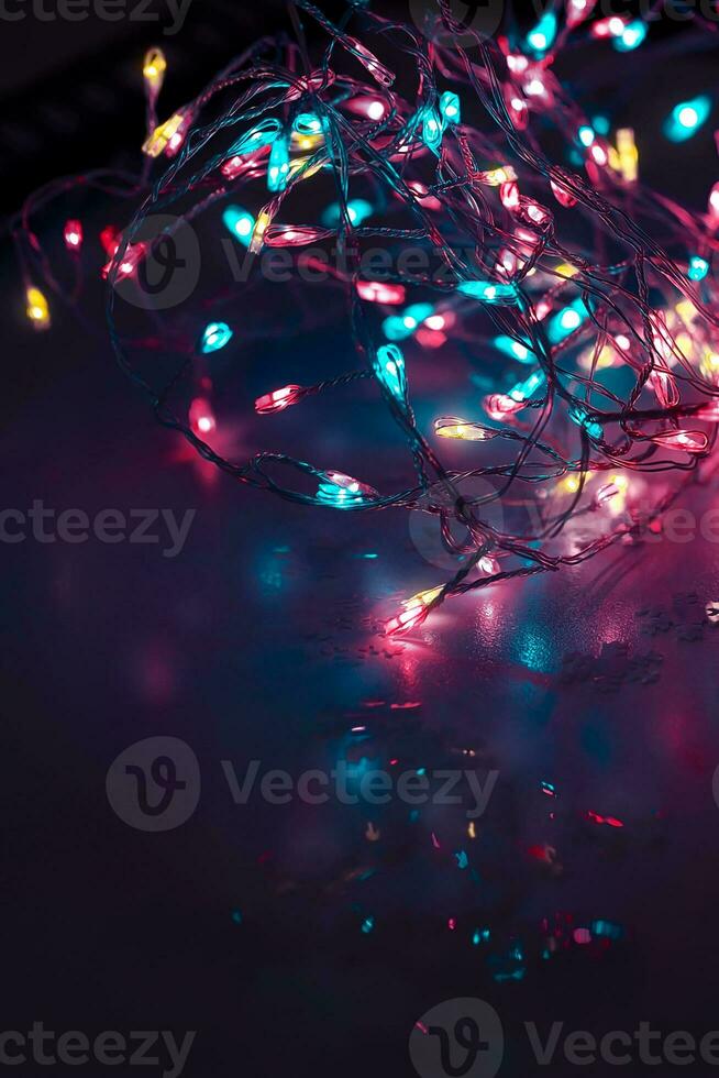 Party lights background photo