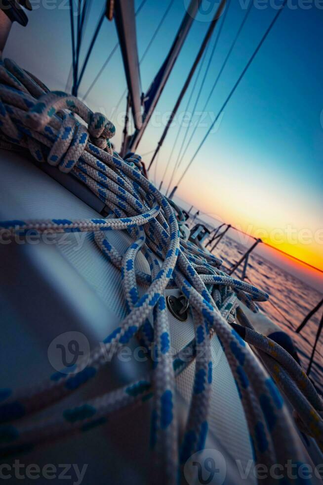 Sailboat on Sunset photo