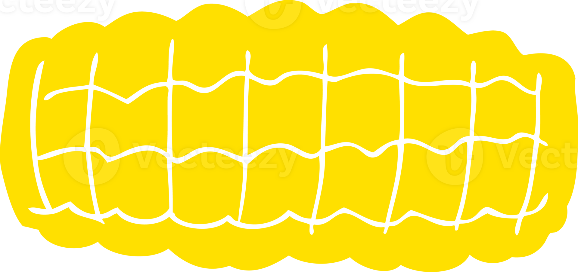 flat color illustration of a cartoon corn cob png