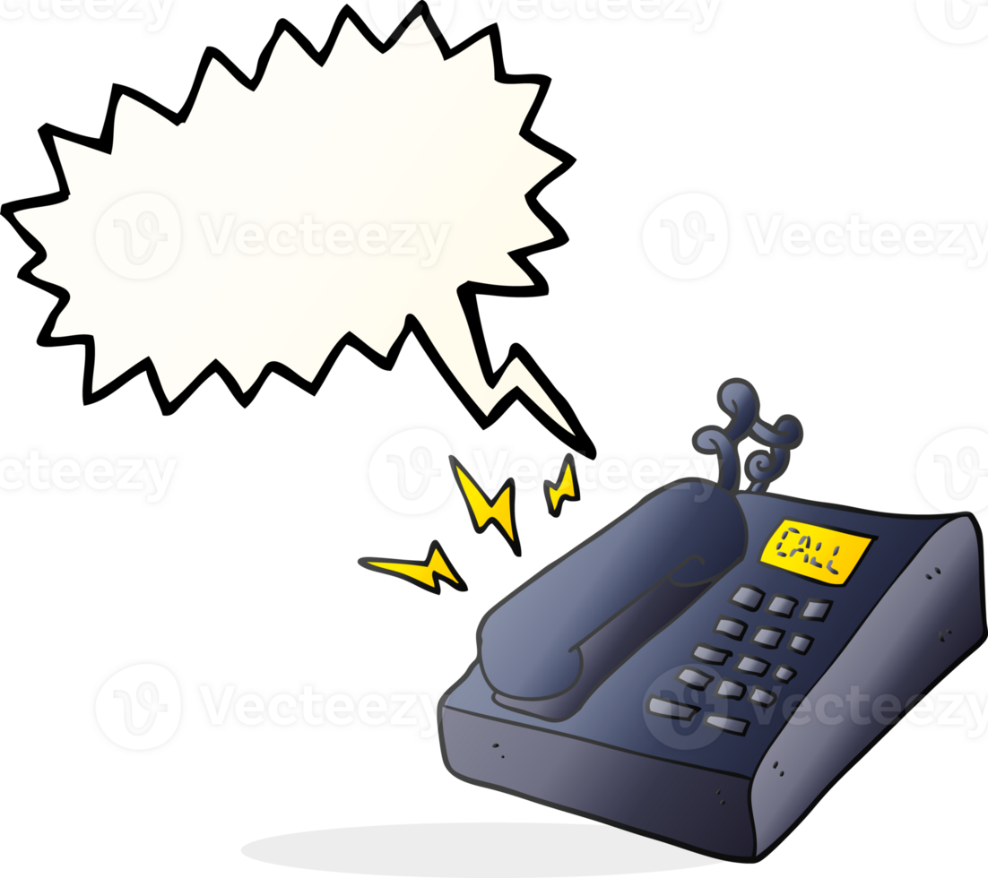 speech bubble cartoon office telephone png