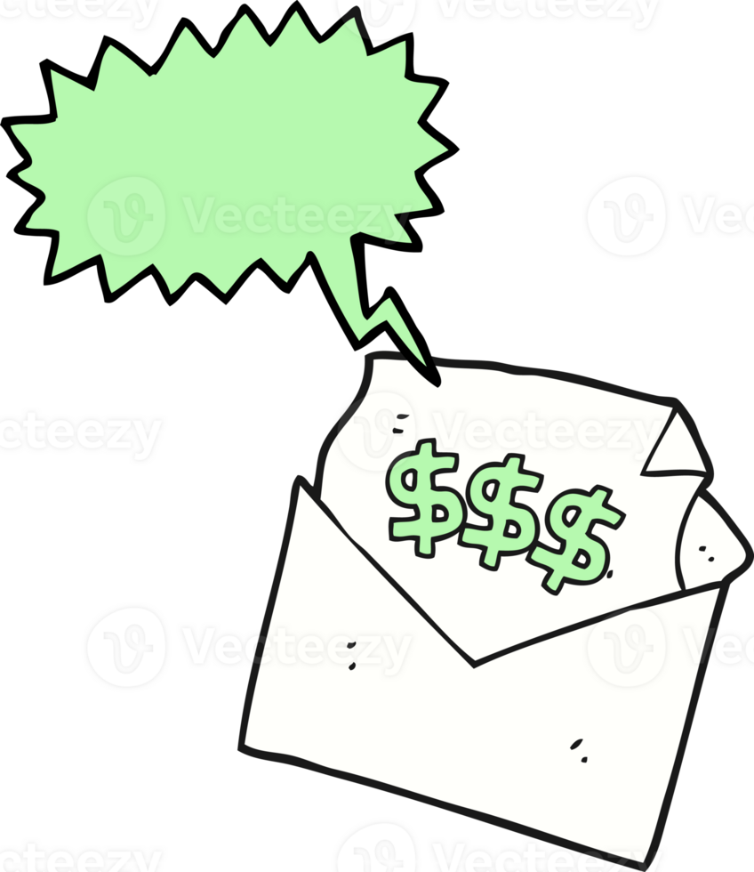 speech bubble cartoon bill letter png