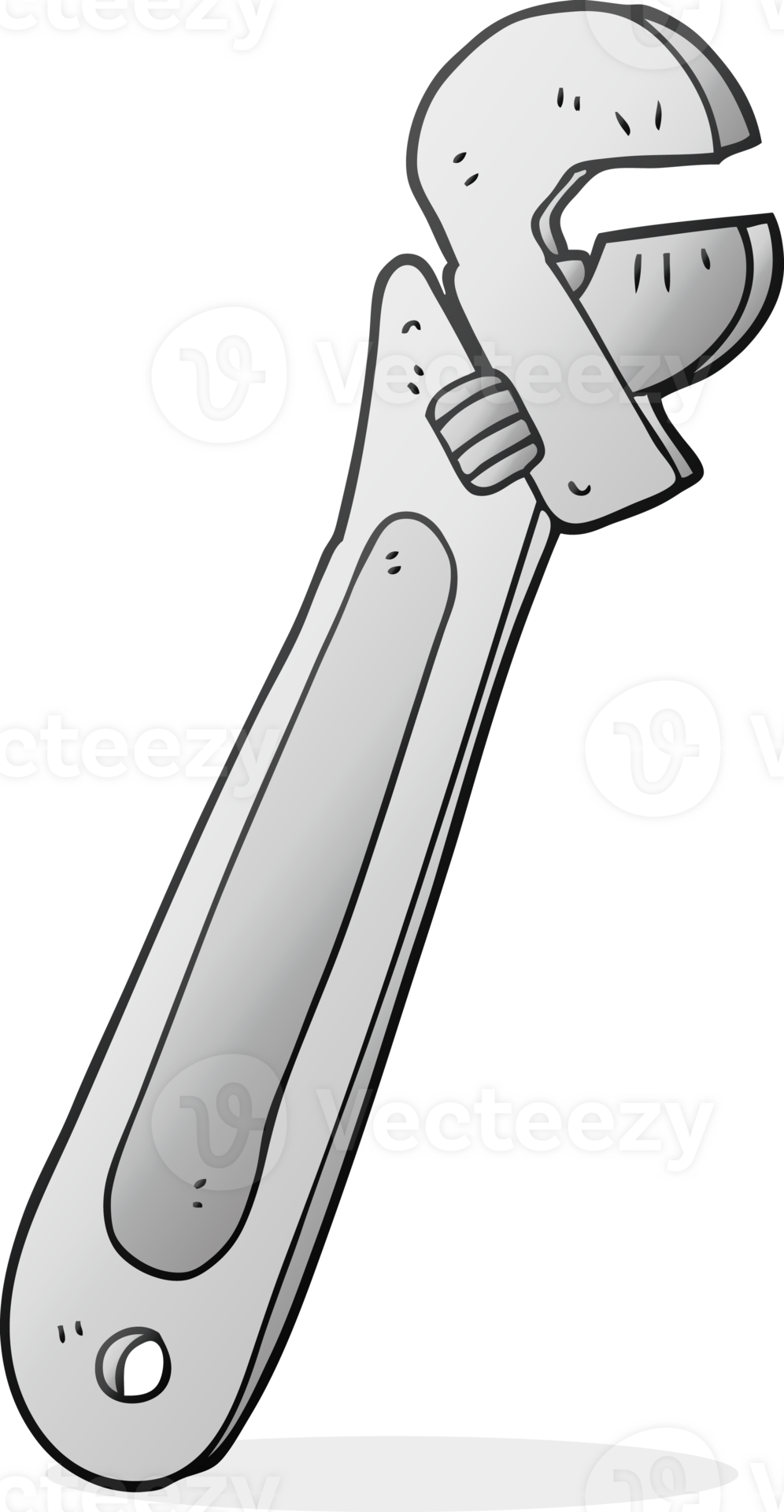 cartoon adjustable spanner 36453613 PNG
