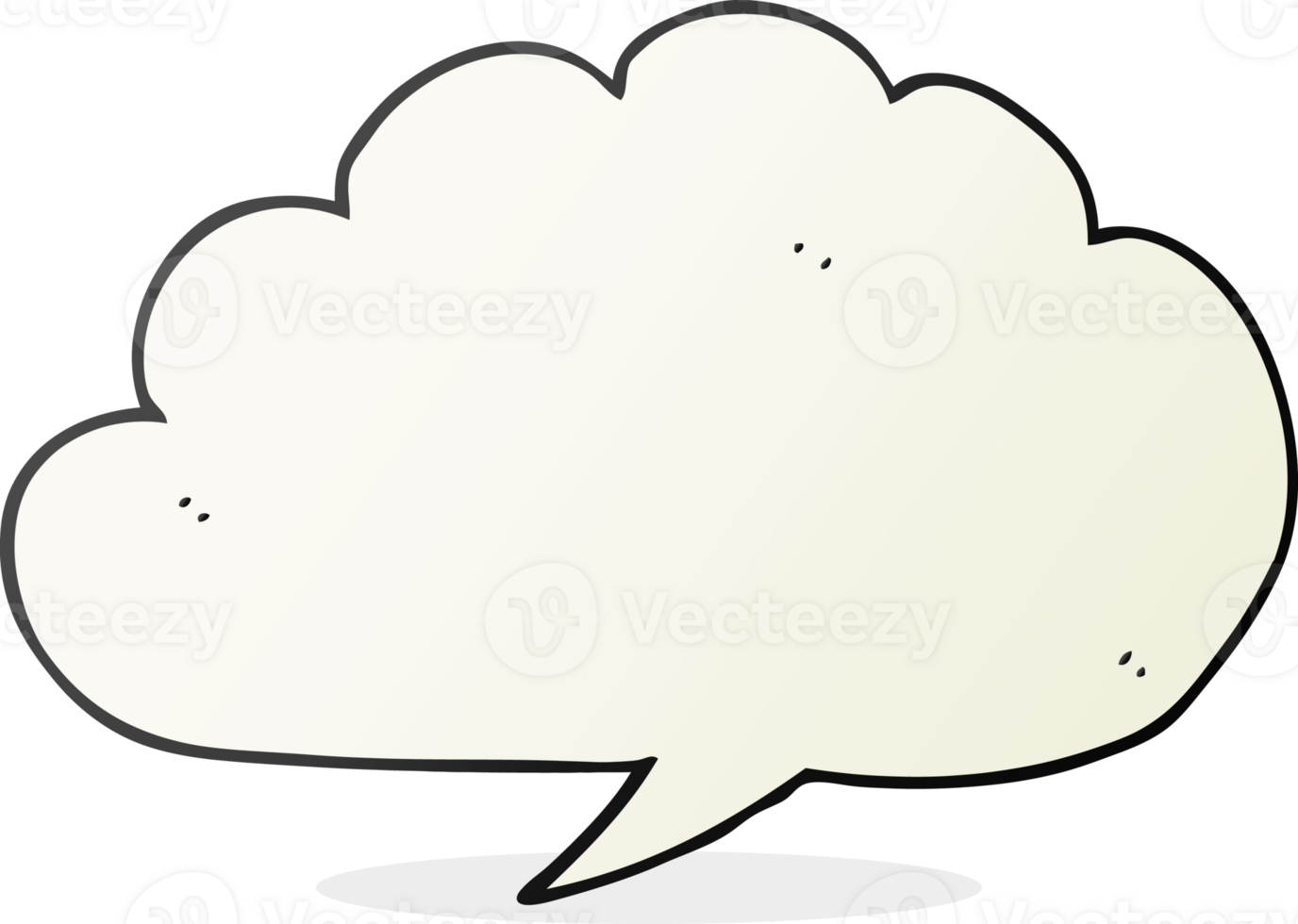 carton cloud speech bubble png