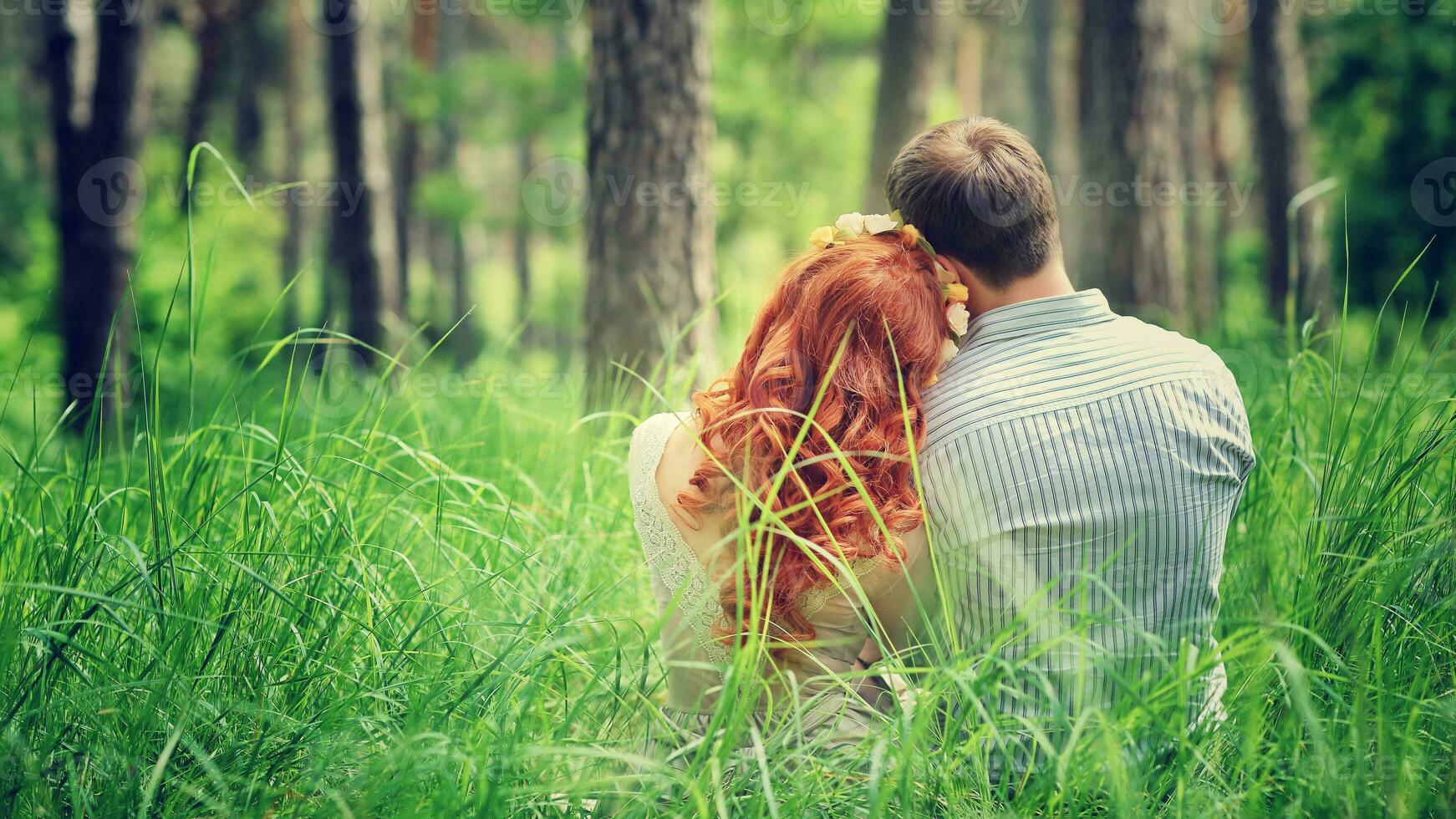 Gentle loving couple photo