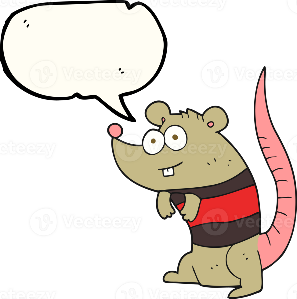 speech bubble cartoon rat png