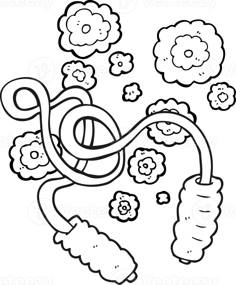 black and white cartoon skipping rope png