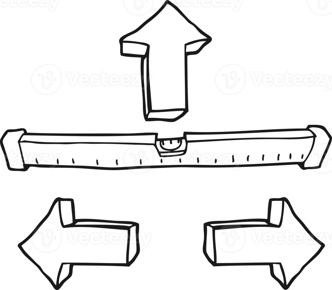 black and white cartoon straight level png
